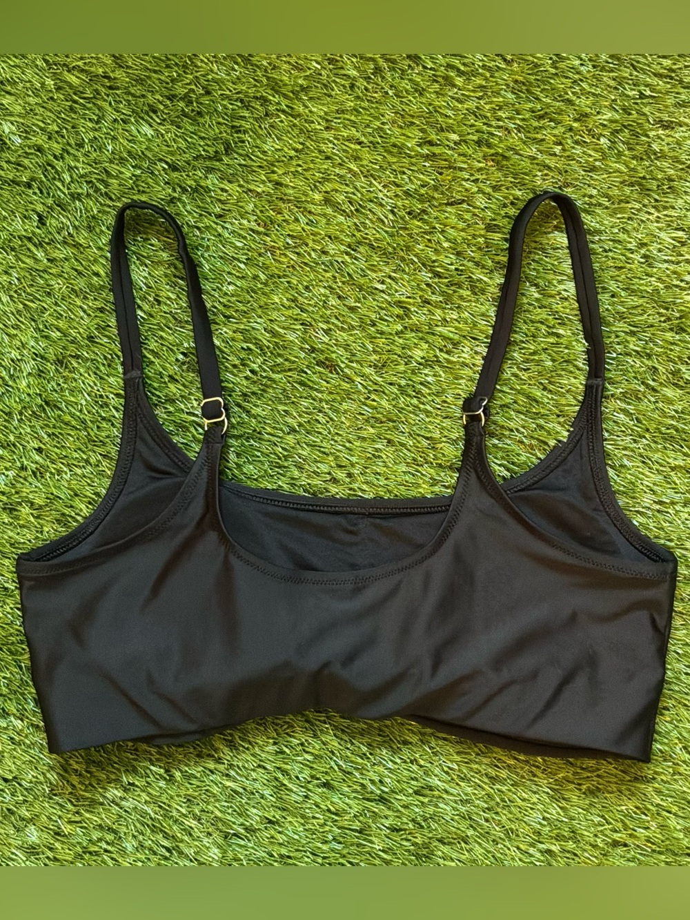 Old Navy Black Adjustable Strap Bikini Top Size XL / 16 - Picture 2 of 2
